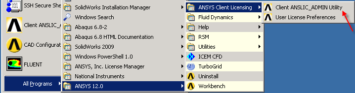 Uninstall License Manager Ansys